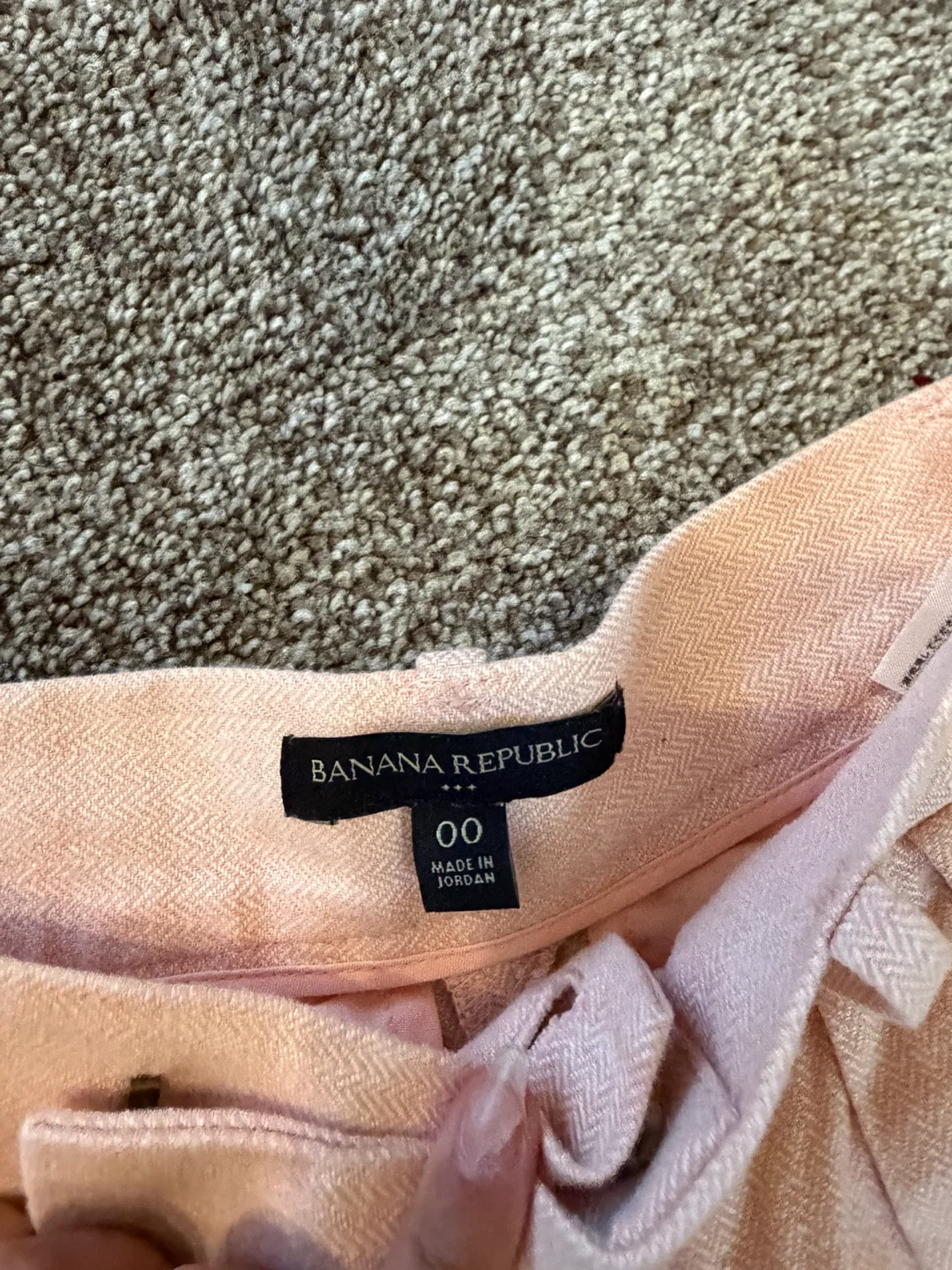 Banana Republic Pink Linen Blend Vest and Shorts Set - Size 00 - photo 4