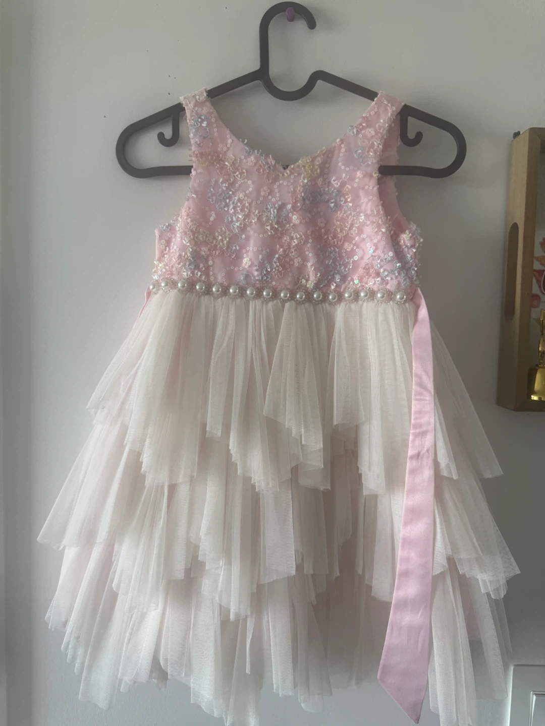 Girls Pink Tulle Dress