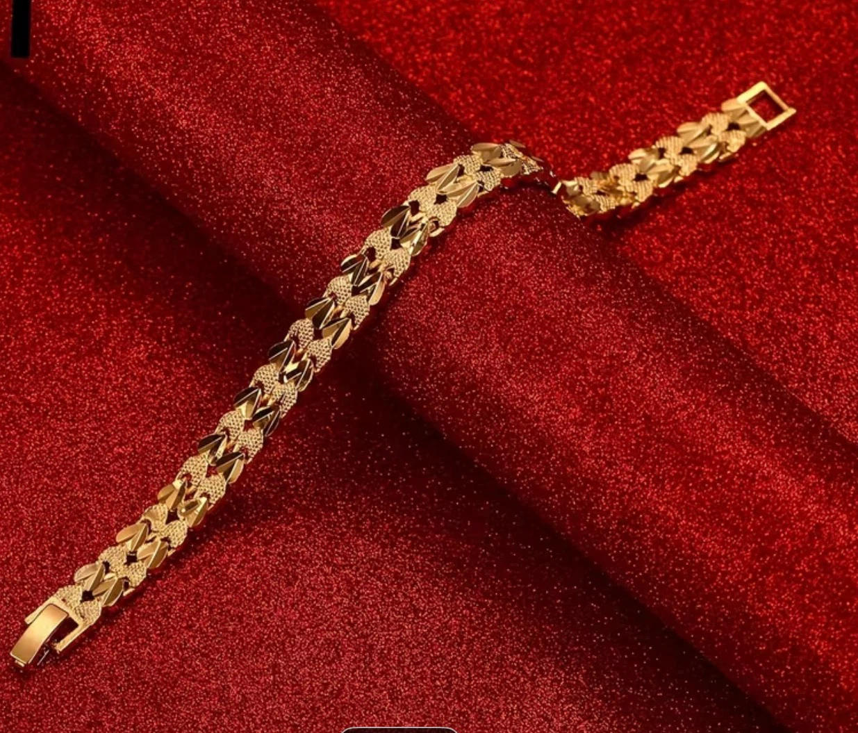 24K Plated Men's Gold Tone Bracelet