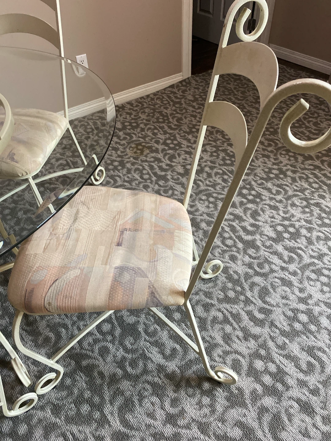 Glass Top Bistro Set with 4 Chairs - photo 3