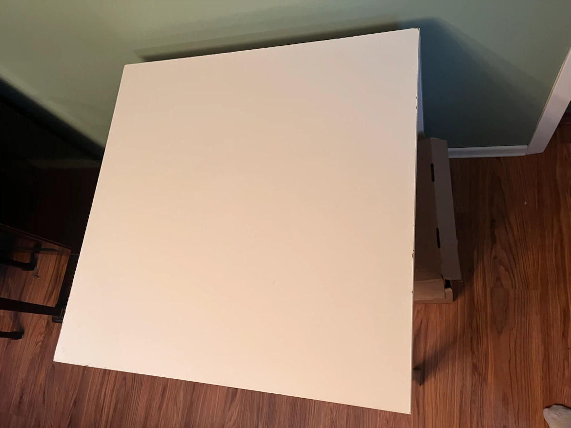 White Square Kitchen Table - photo 2