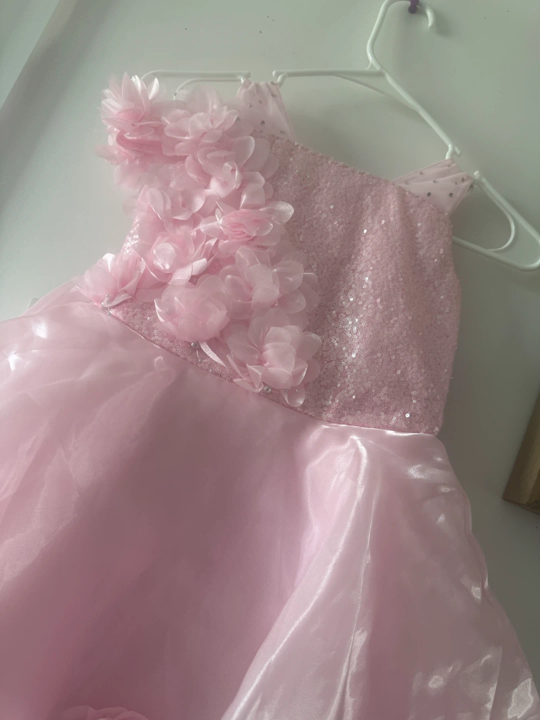 Pink sequin and floral dress - photo 2
