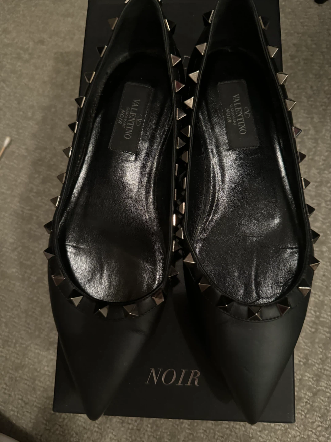 Valentino Rockstud Ballerina Flats