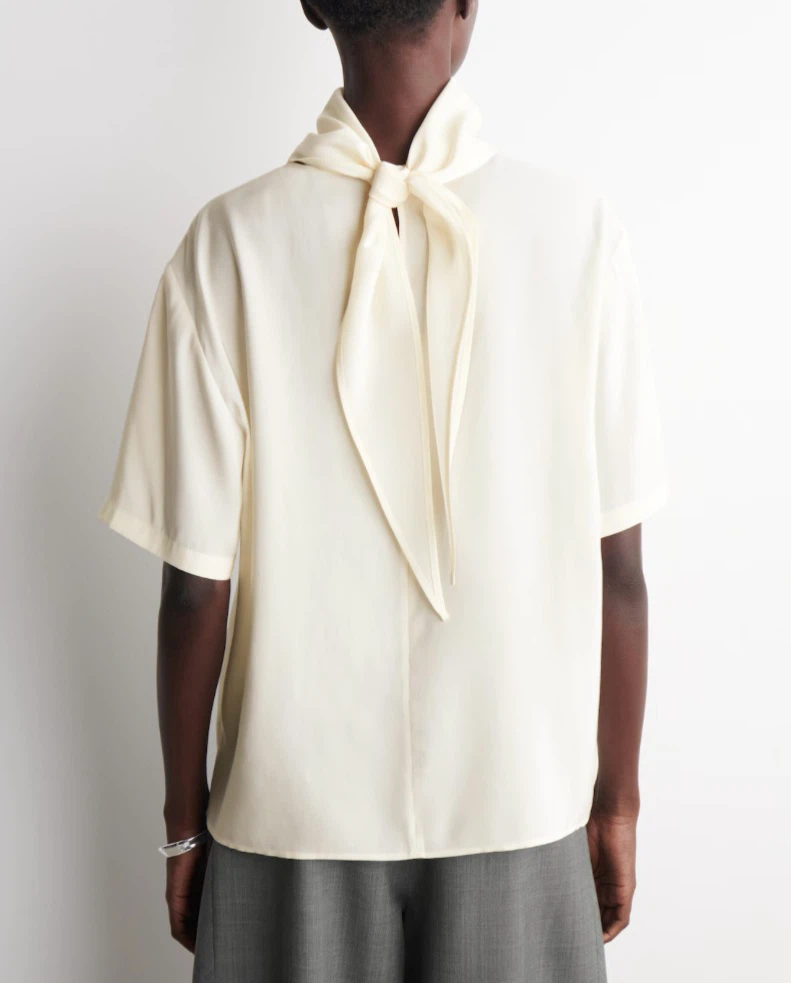COS Draped Scarf-Detail Blouse (size M) - photo 5