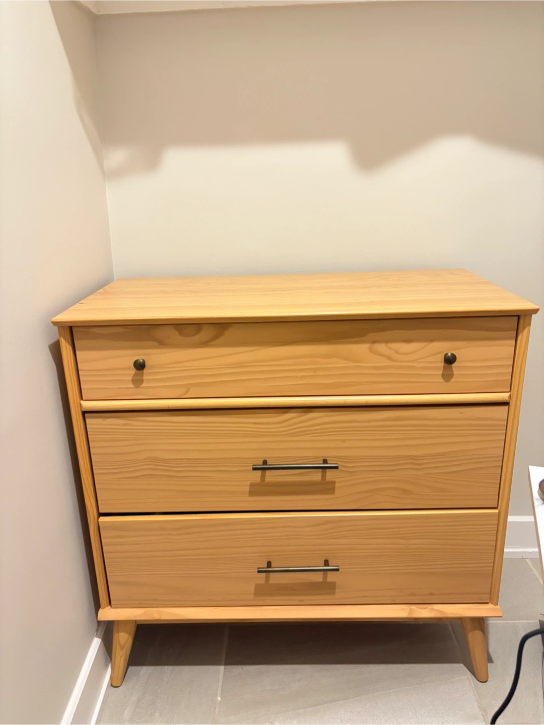 Wooden 3-Drawer Dresser