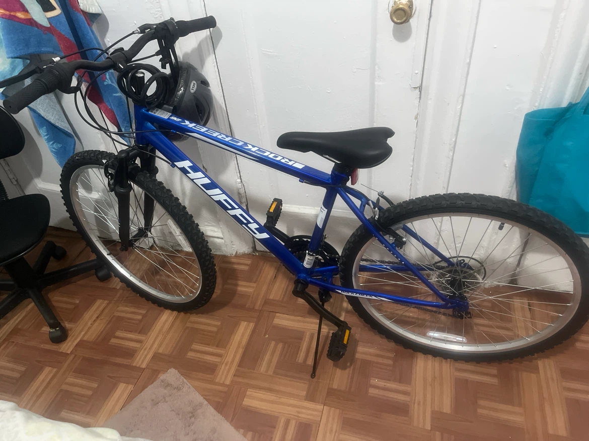 Blue Huffy Rock Creek Mountain Bike