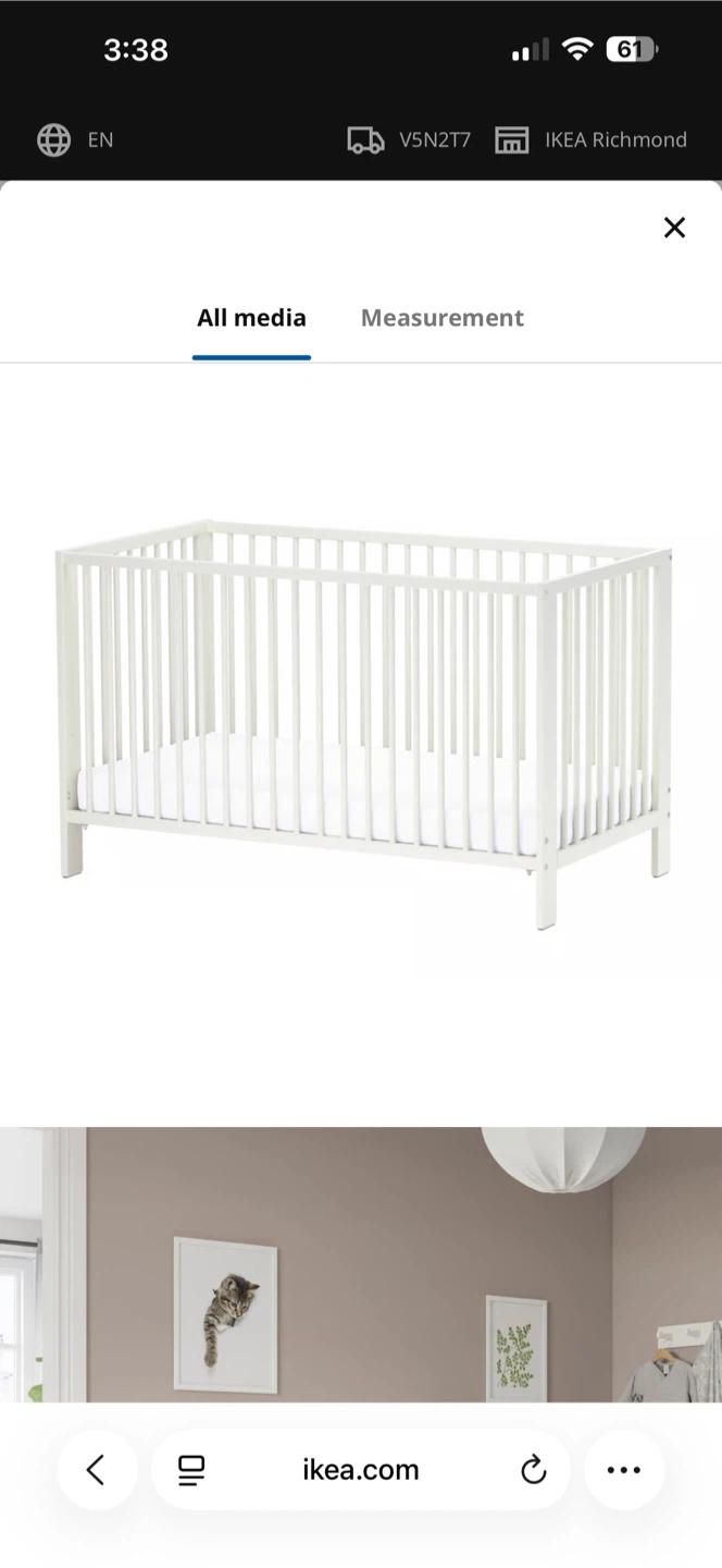 IKEA Gulliver Crib White 70x132 cm - photo 3
