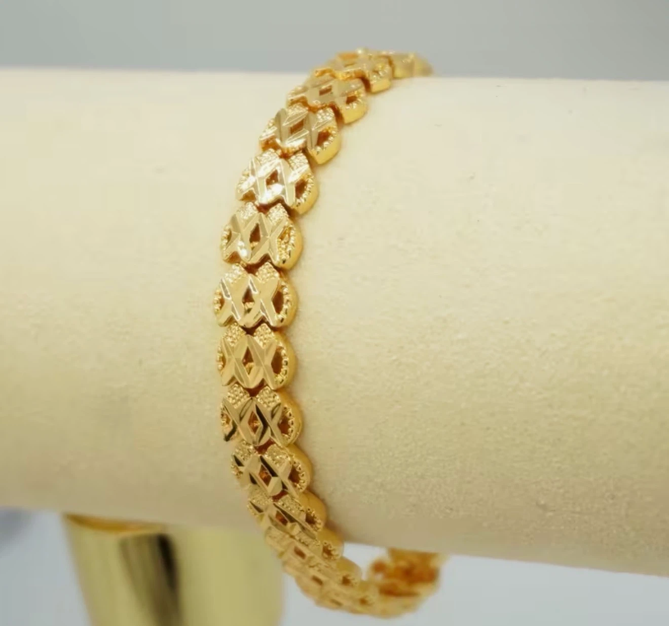 24K Plated Gold-tone Link Bracelet