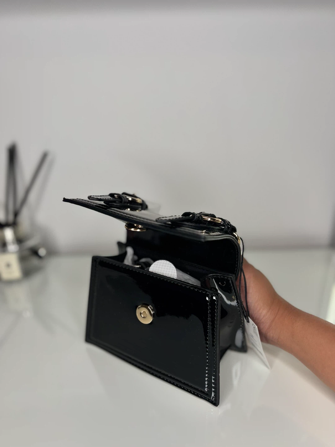 Call It Spring Mini Top Handle Crossbody – Black - photo 2