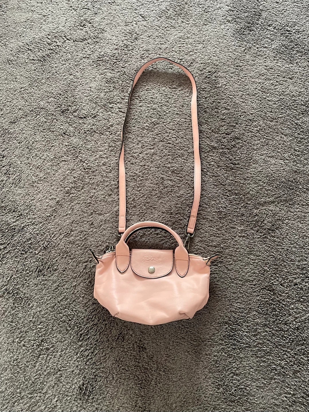 Longchamp Pink Leather Bag