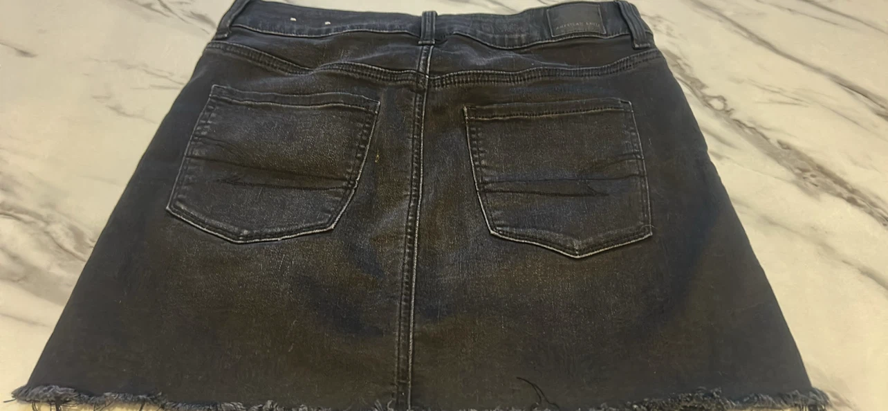 American Eagle Black Denim Skirt - photo 3