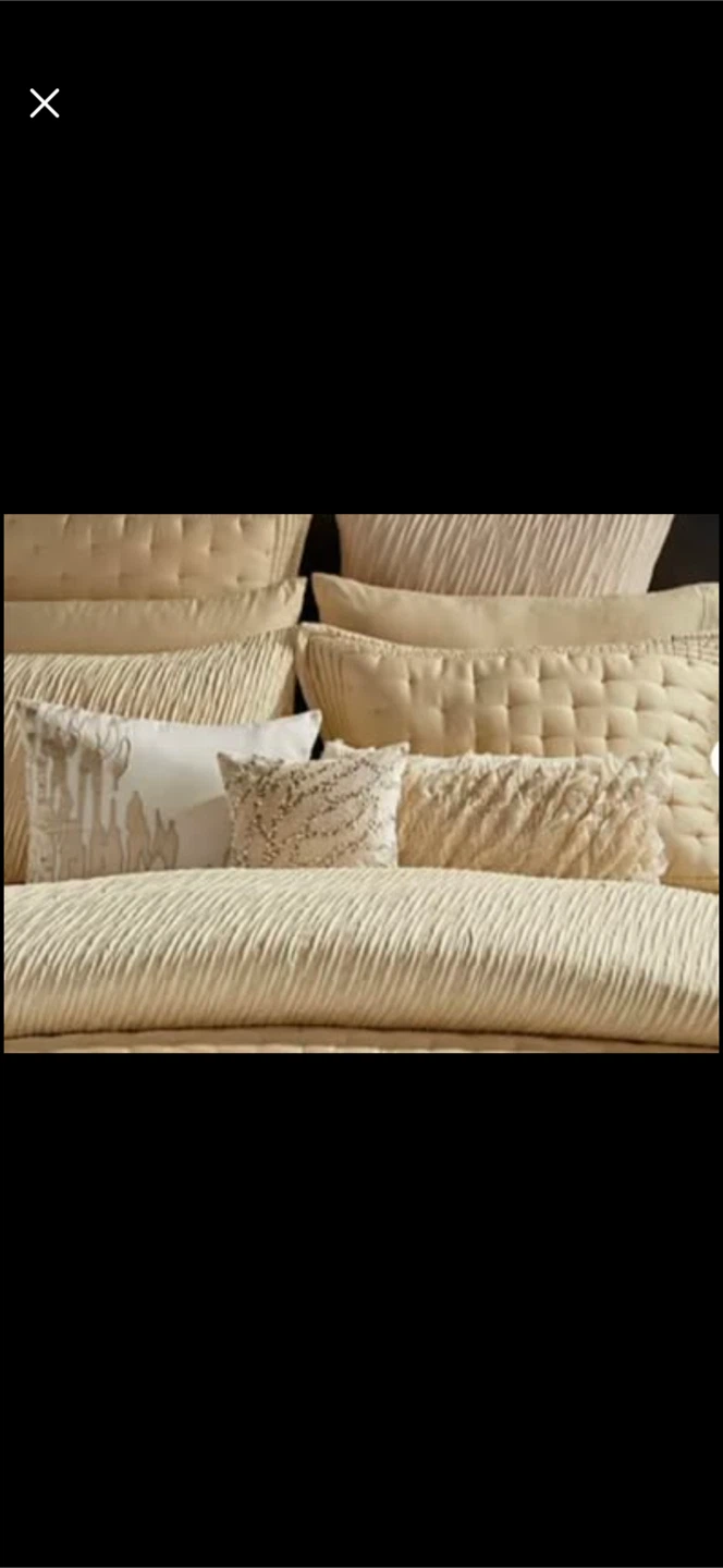 New Donna Karan “Gold Dust” decorative pillow - photo 2