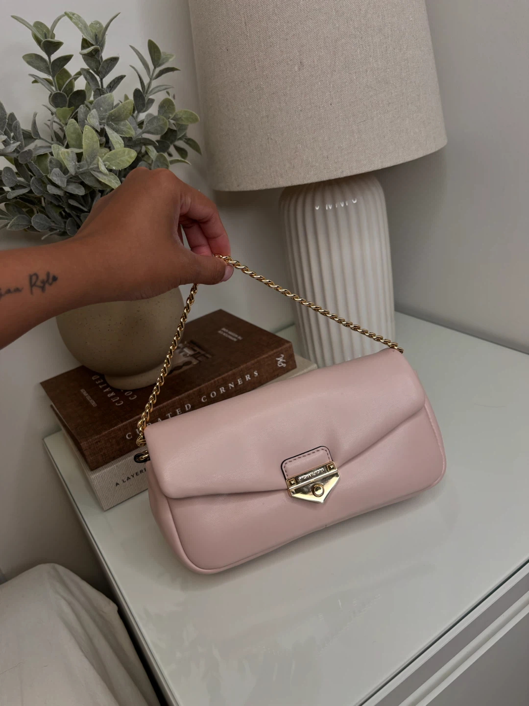 Michael Kors Blush Pink Chain Shoulder Bag