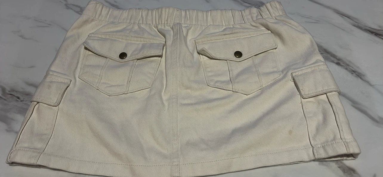 Denim Cargo Mini Skirt - photo 2