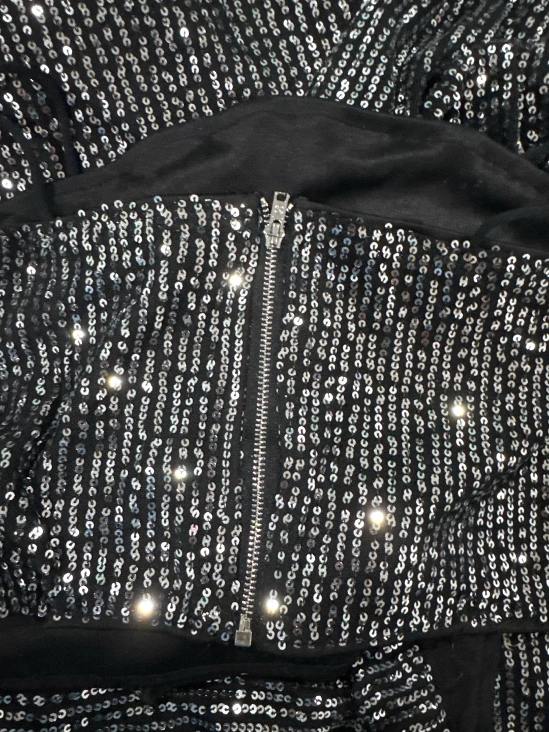 Sequin Tube Top and Wide Leg Pants Set - photo 5