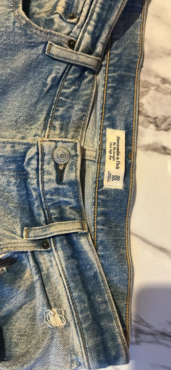 Abercrombie & Fitch High Rise Straight Jeans - photo 2