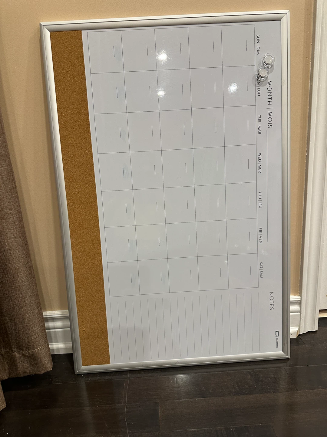 Quartet Monthly Calendar Board with Cork Strip - photo 2