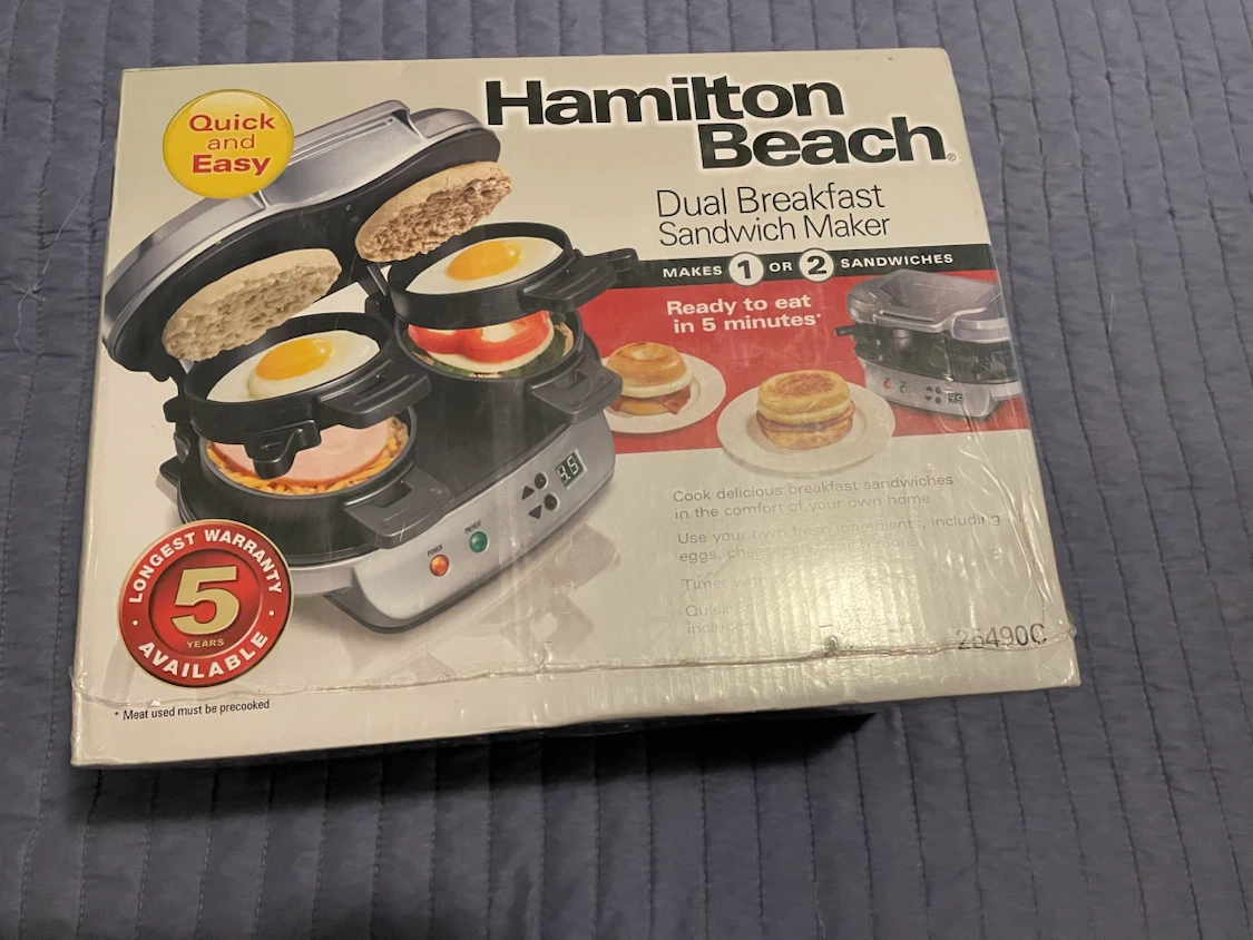 Hamilton Beach Dual Breakfast Sandwich Maker - photo 4