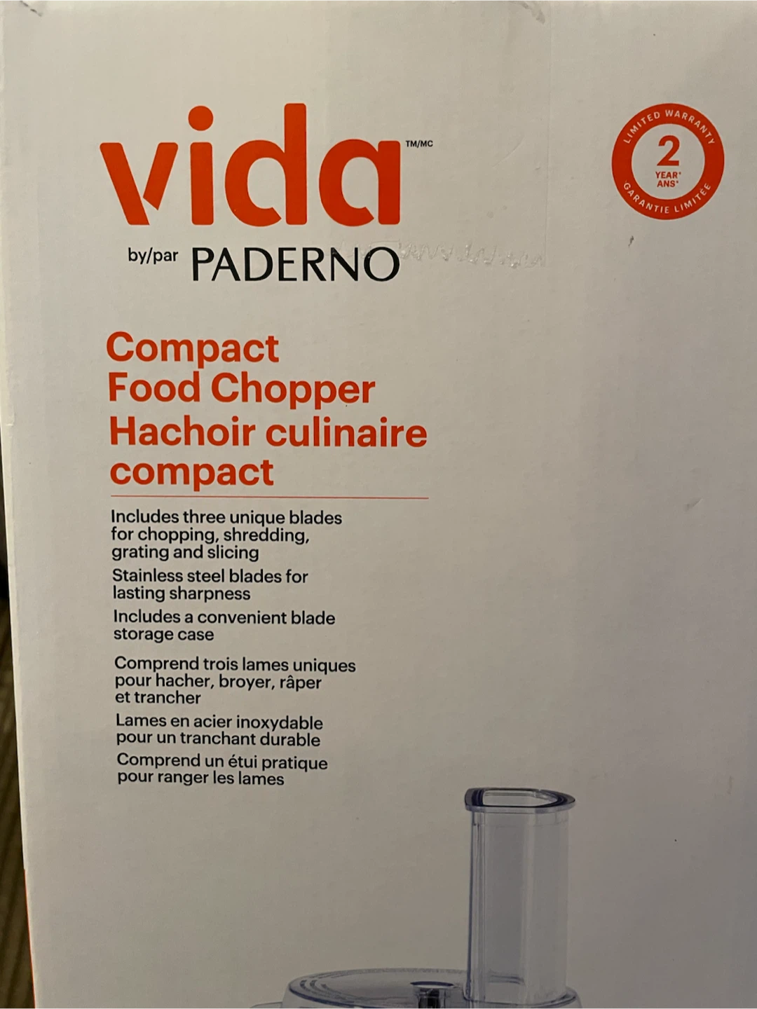 Vida by Paderno Compact Food Chopper - photo 3