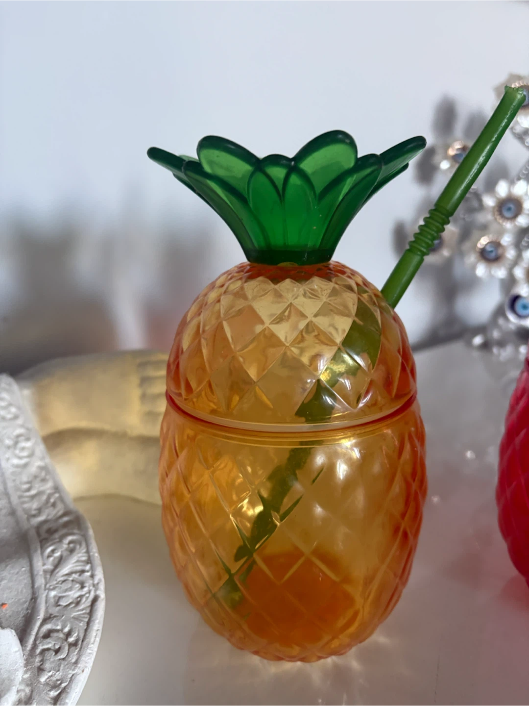 Pineapple Tumbler Cups with Straws - Set of 2 - photo 3