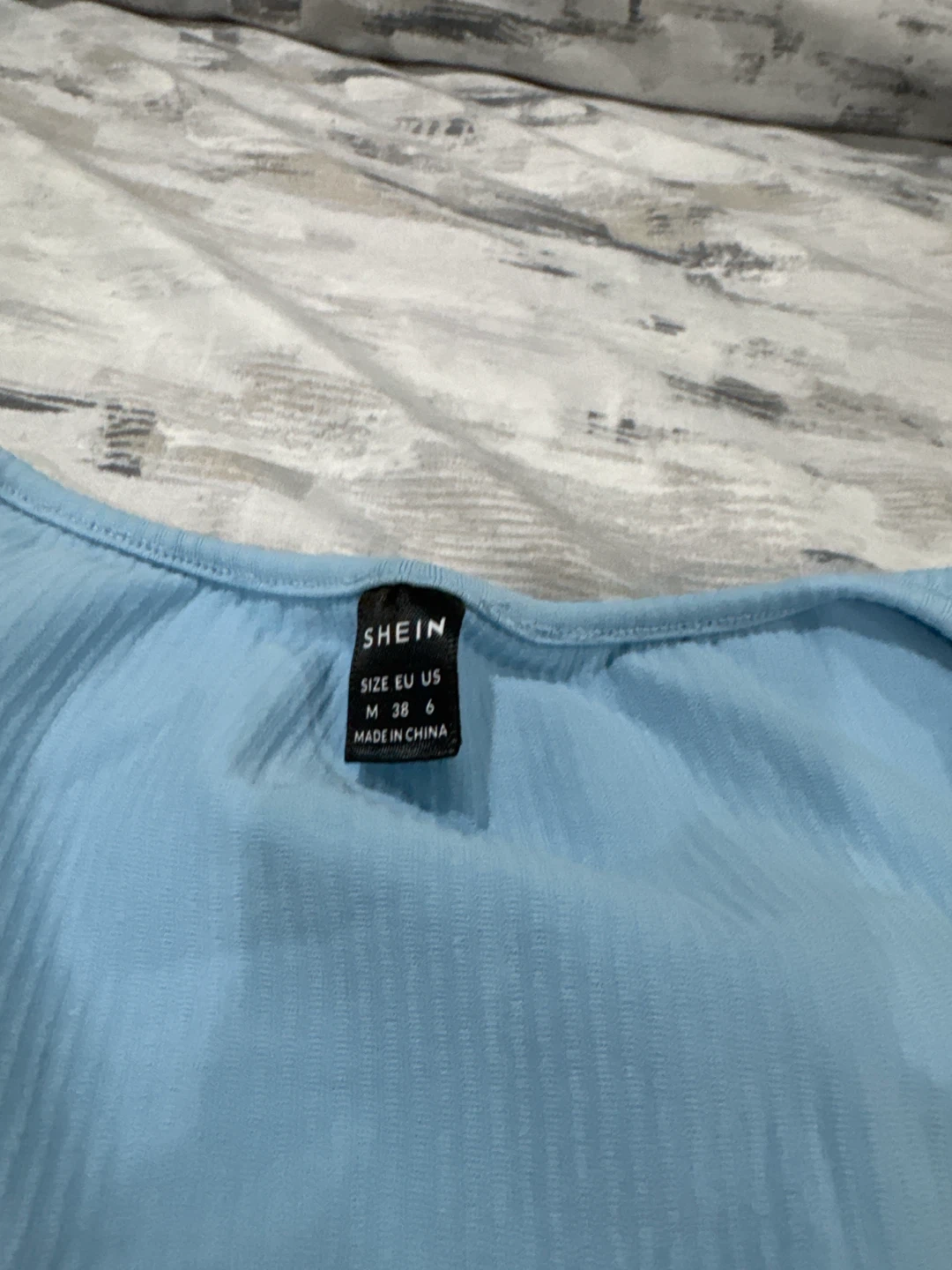 SHEIN Light Blue Ribbed Crop Top and Maxi Skirt Set - Size M - photo 3