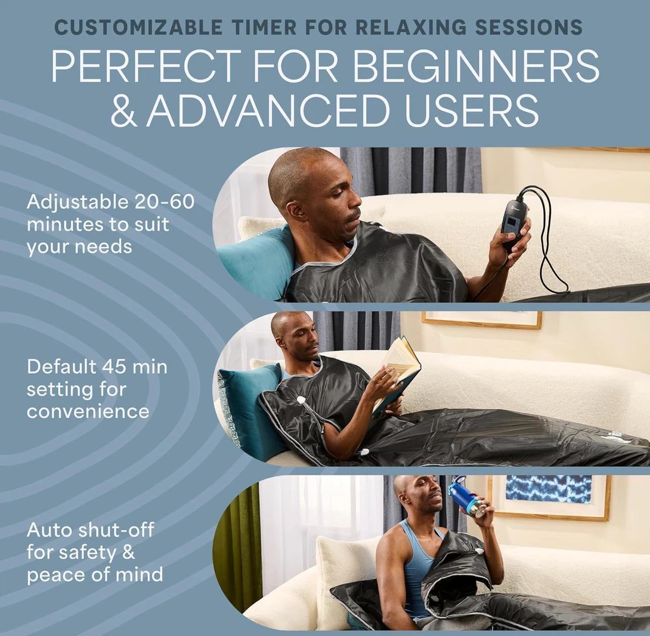Lifepro BioRemedy Plus Infrared Sauna Blanket –Heated Blanket - photo 2