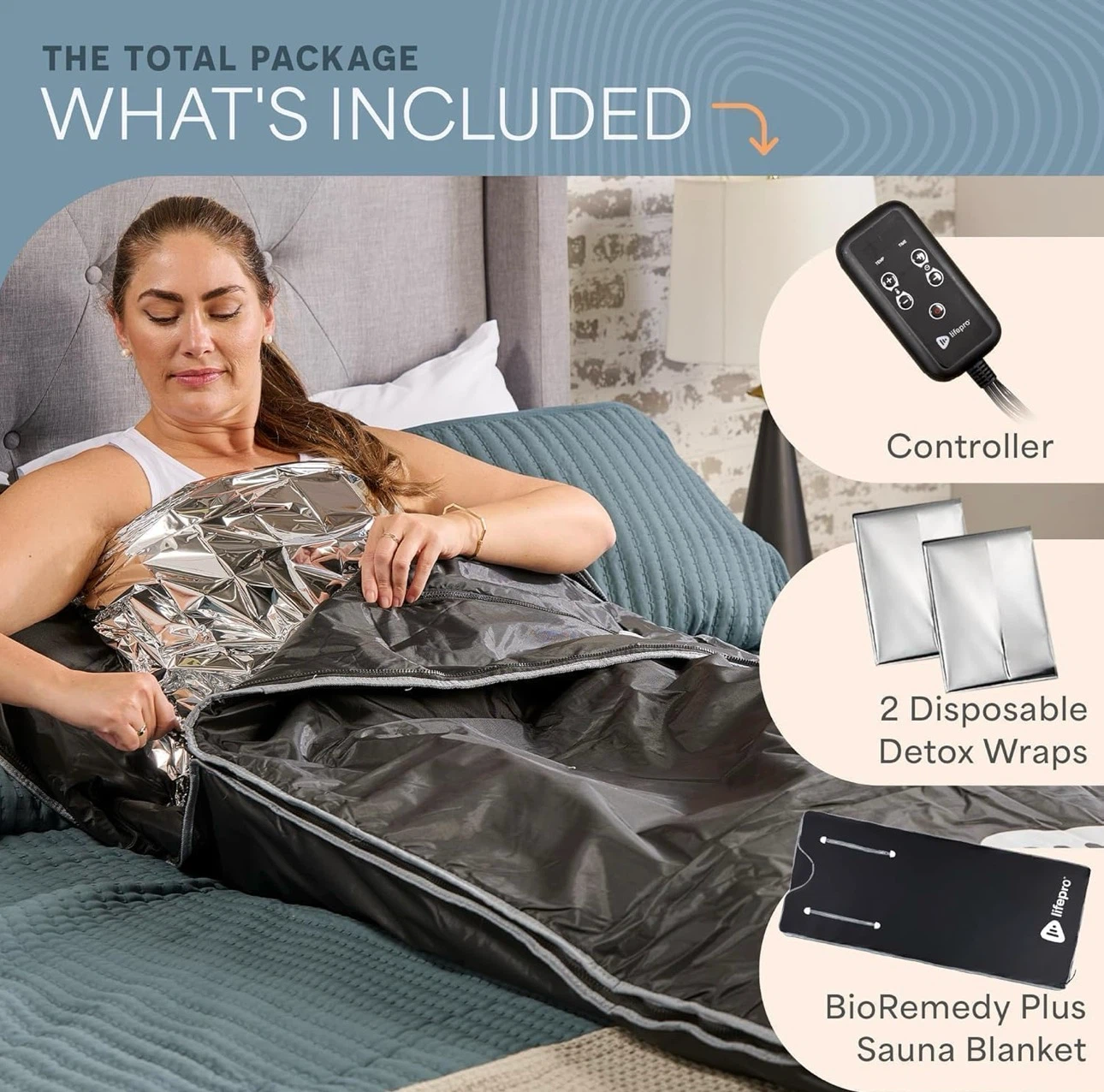 Lifepro BioRemedy Plus Infrared Sauna Blanket –Heated Blanket - photo 4
