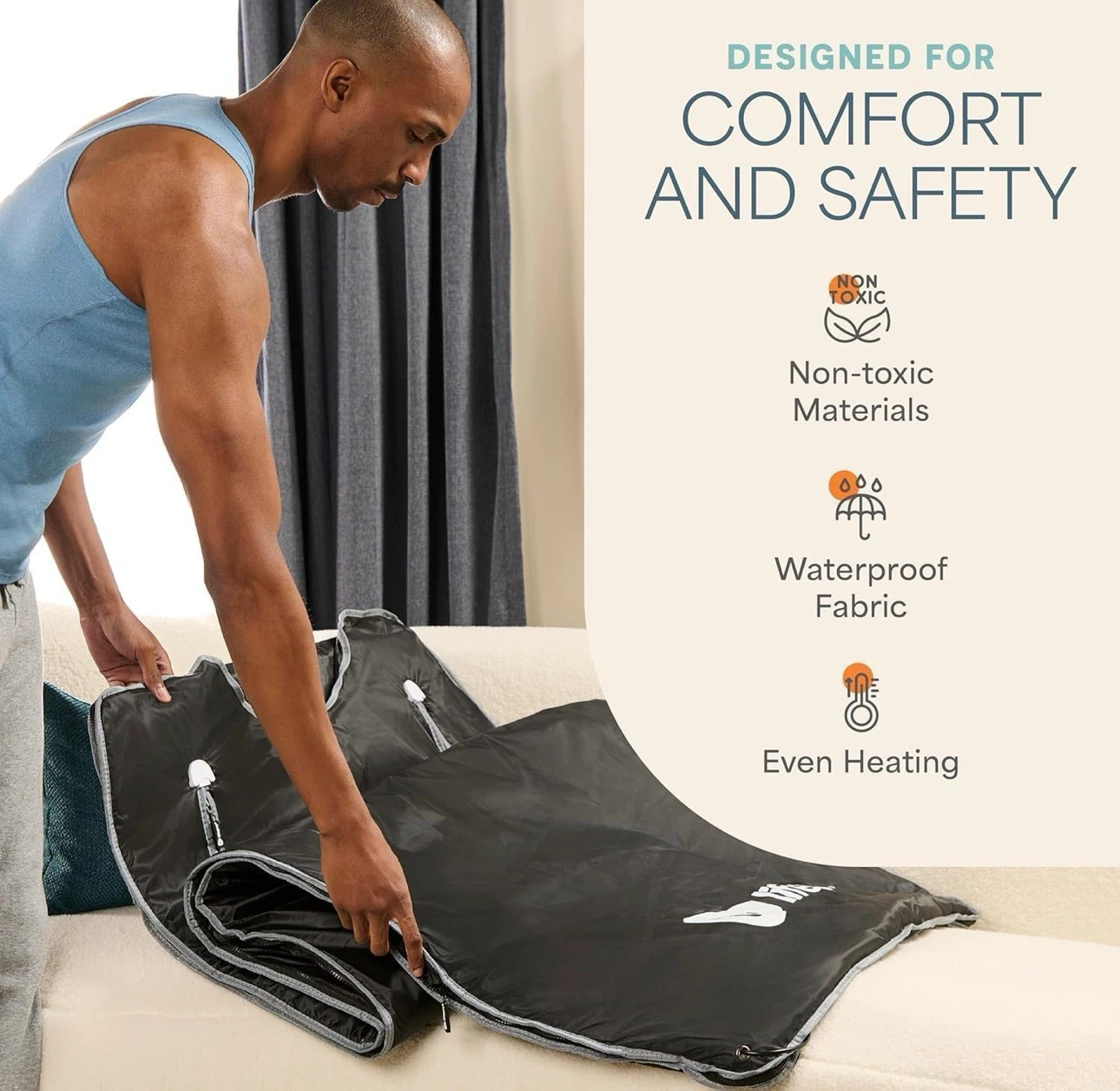 Lifepro BioRemedy Plus Infrared Sauna Blanket –Heated Blanket - photo 5