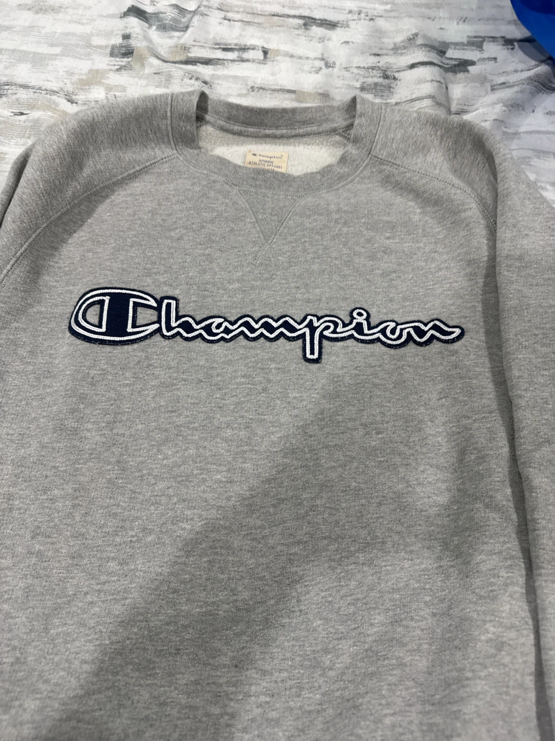 Champion Grey Crewneck Sweatshirt - Medium - photo 2