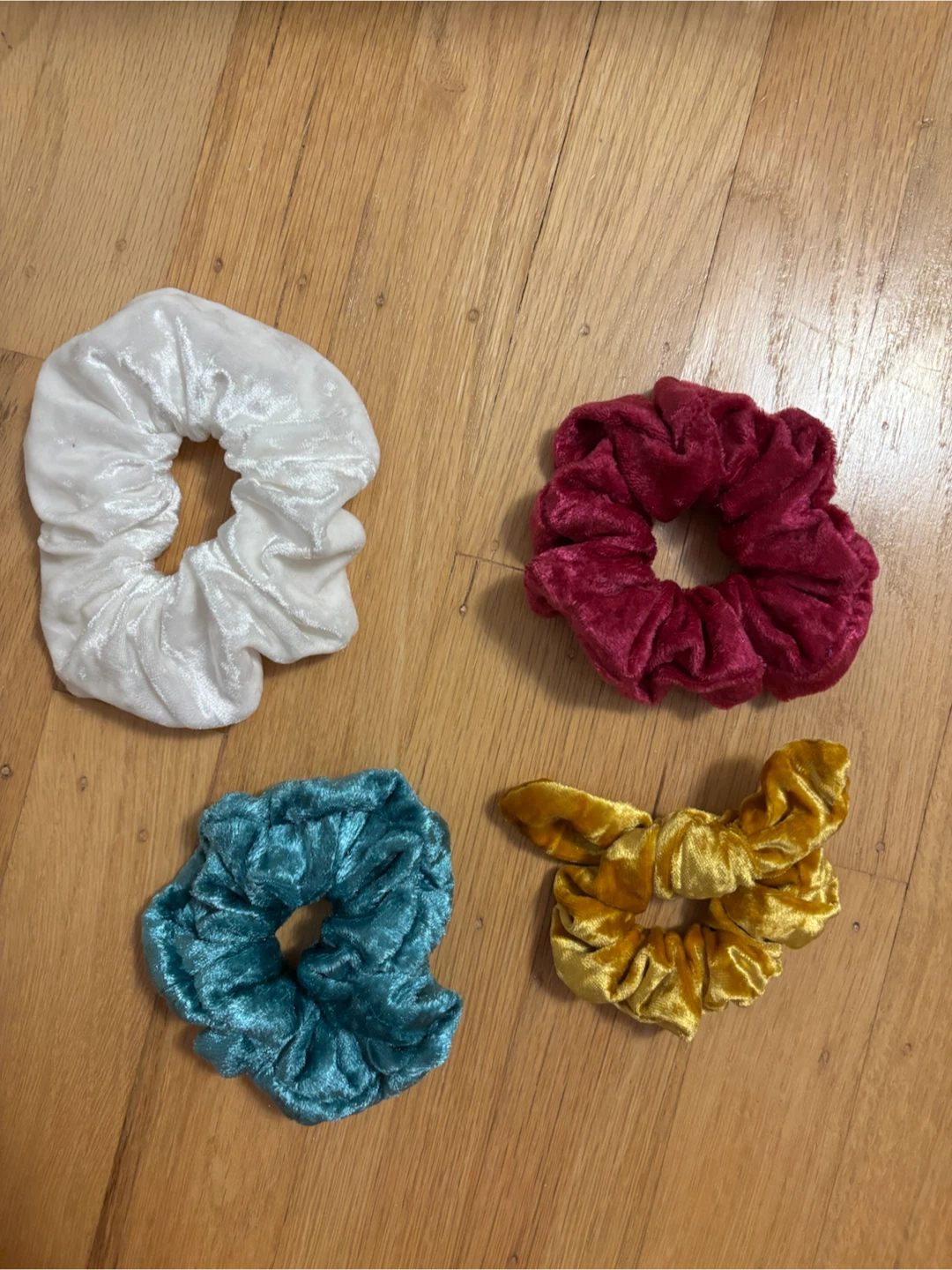 Hair tie scrunchies
