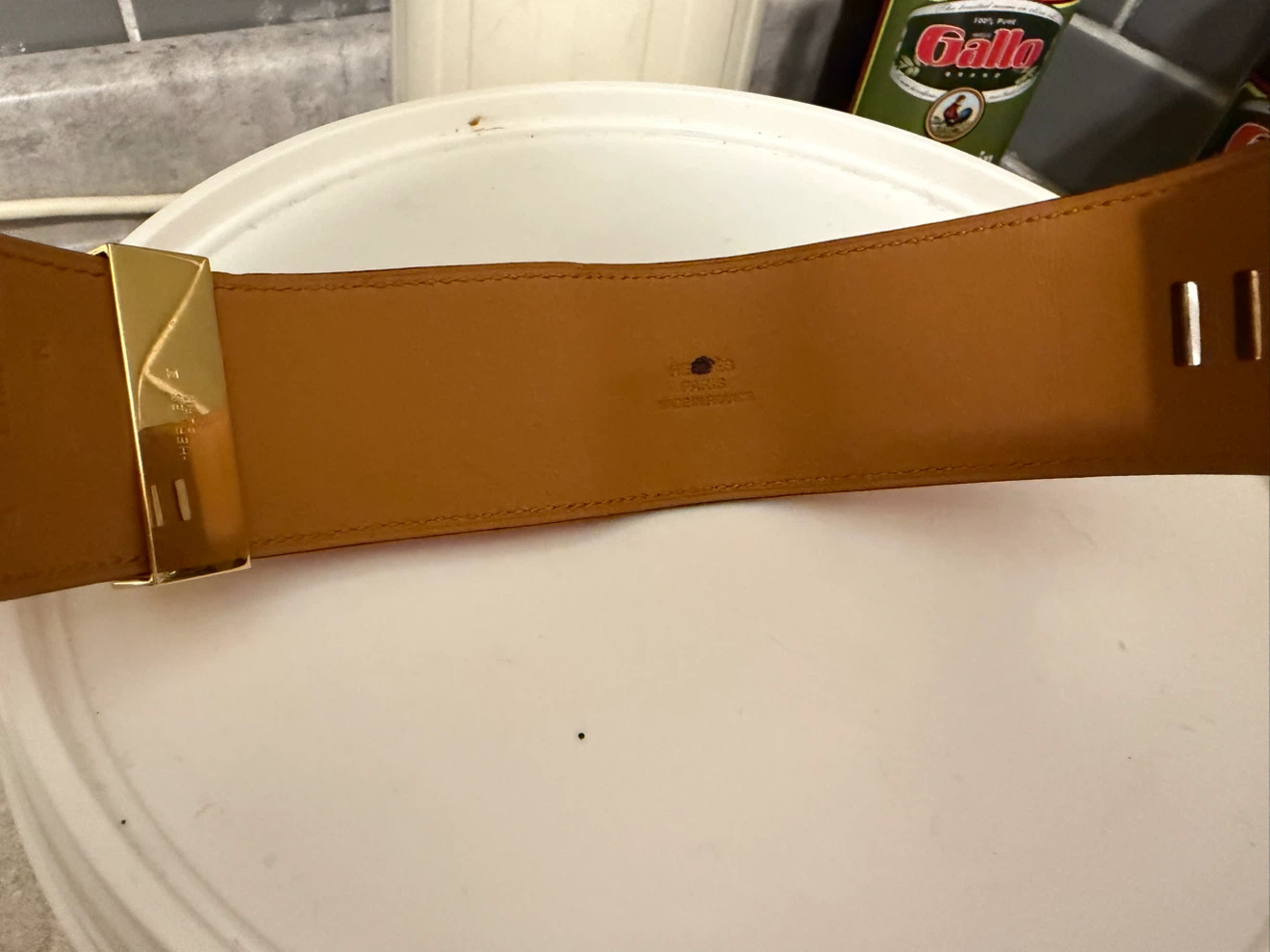 Hermès Wide Leather Bracelet - photo 4