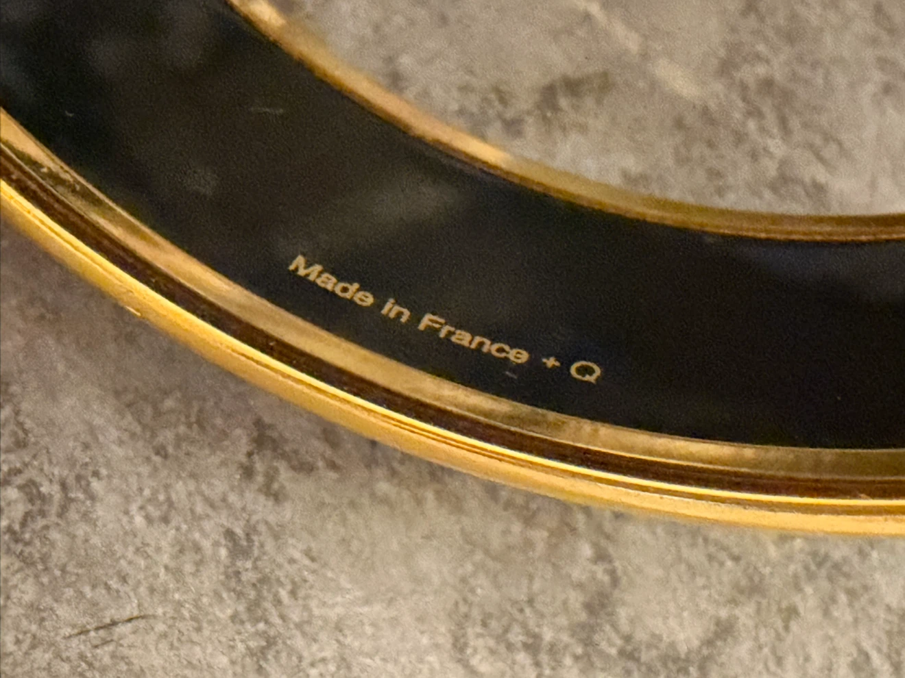Hermès Bangle Bracelet Black/Gold - photo 4