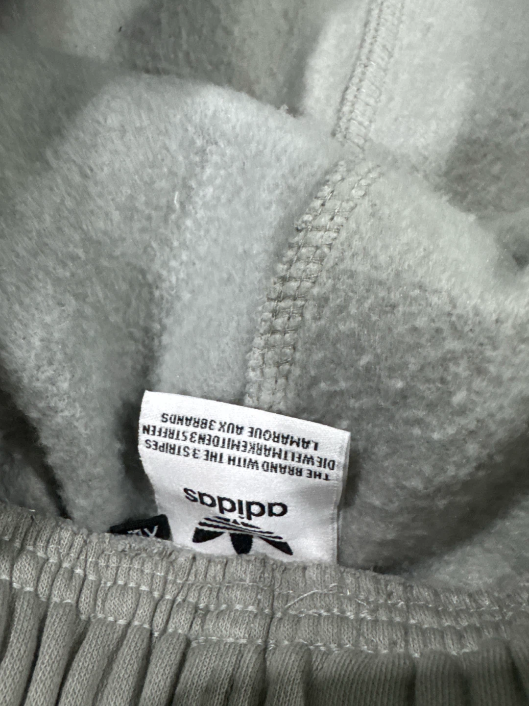 Adidas Grey Joggers with Black Stripes - photo 2