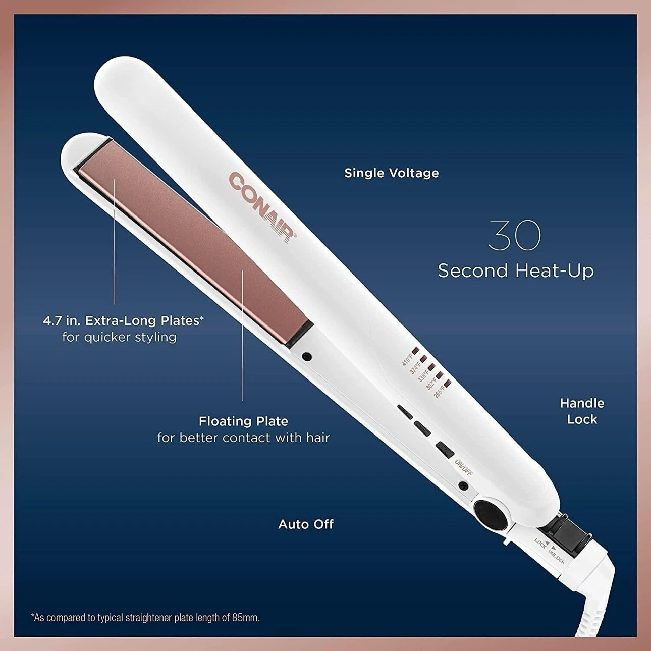 Conair Double Ceramic Hair Straightener. - photo 4