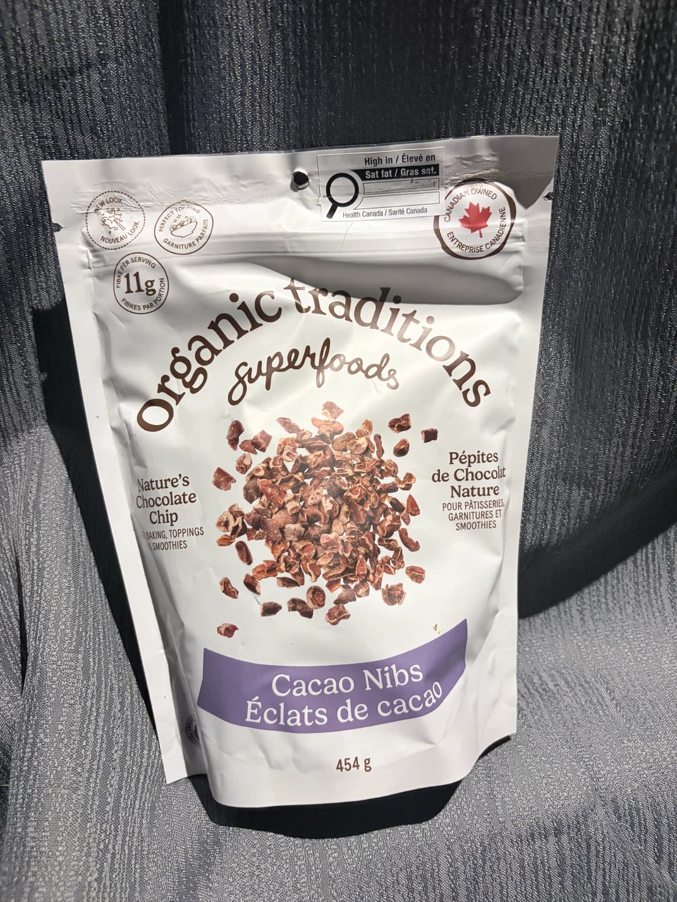 Organic Traditions Cacao Nibs - 454g Bag