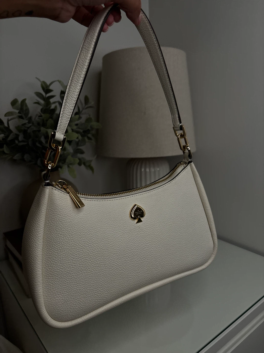 Kate Spade White Leather Shoulder Bag