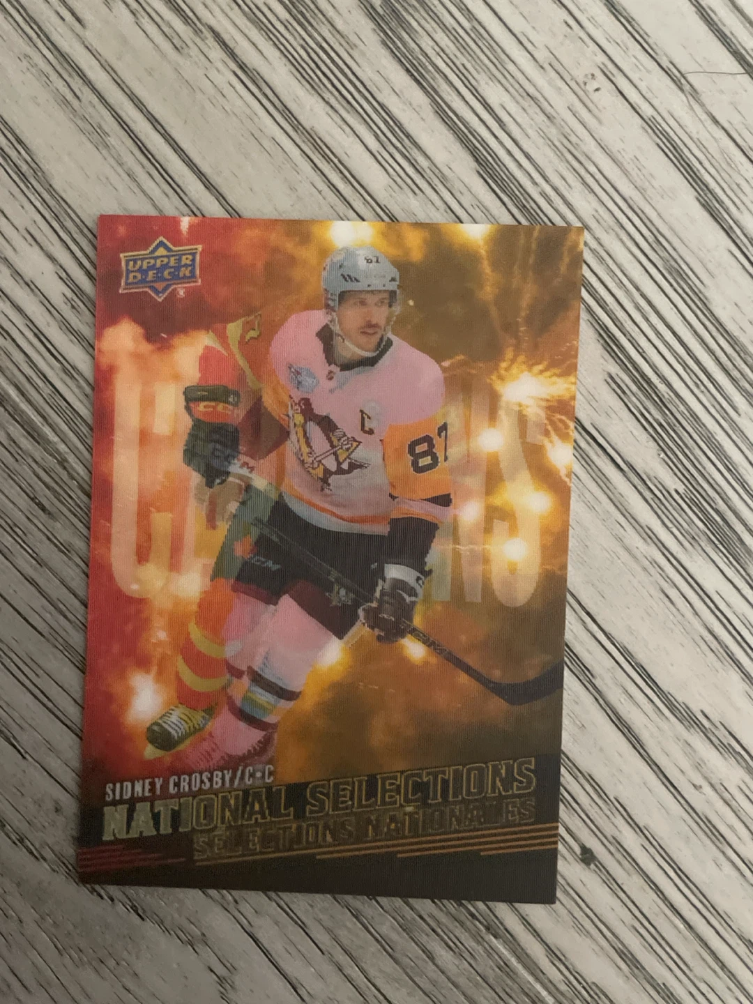 Upper Deck Sidney Crosby National Selections Hockey Card