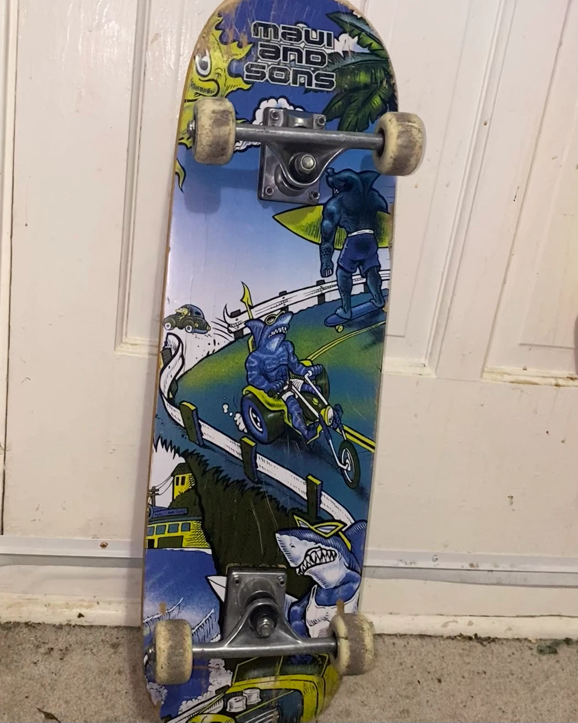 Complete Maui and Sons “Sharkman” Skateboard