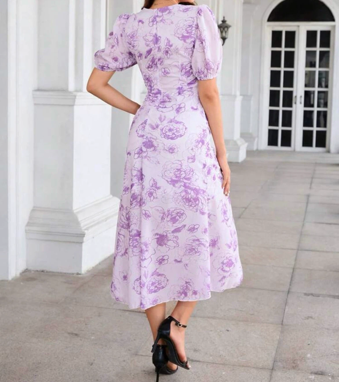 Never Worn - Women's Floral Print Midi Dress - photo 3