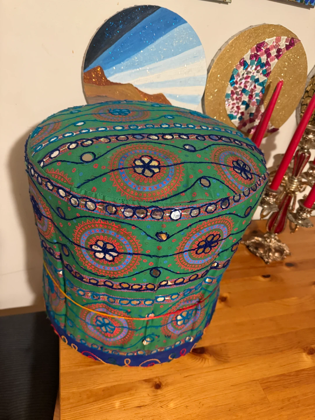 Decorative Fabric Round Cover - photo 2