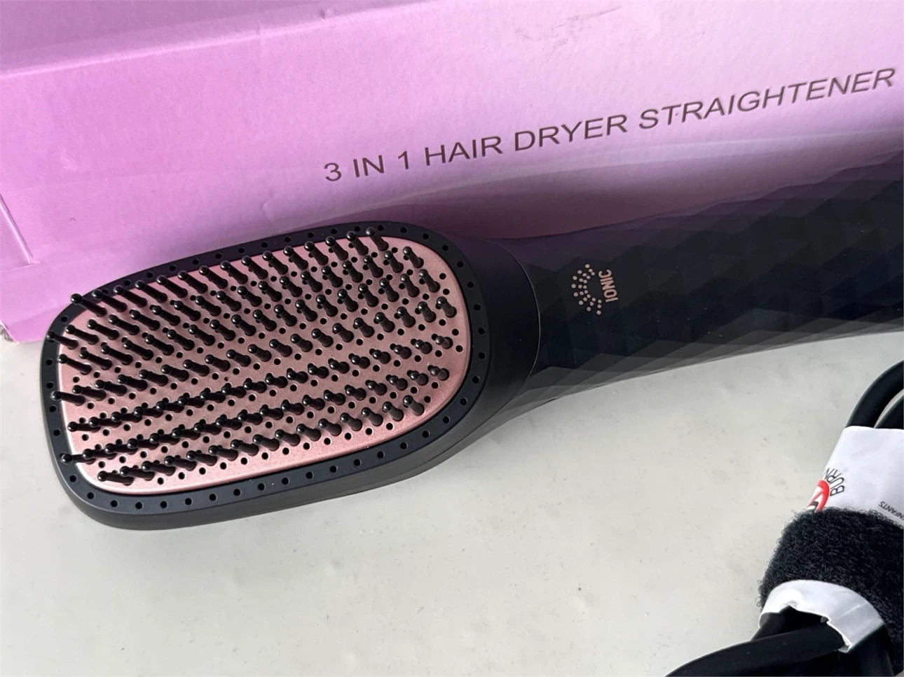 NewOB-3-in-1 Hair Dryer Brush & Straightener