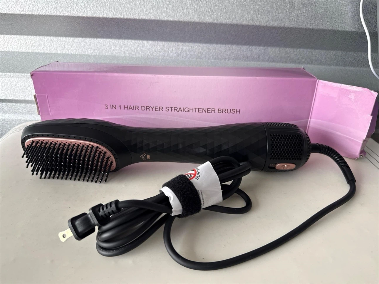 NewOB-3-in-1 Hair Dryer Brush & Straightener - photo 2