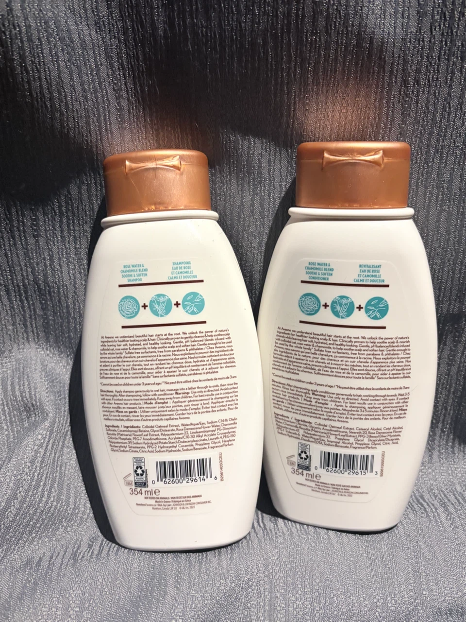 Aveeno Rose Water & Chamomile Shampoo & Conditioner Set - photo 2