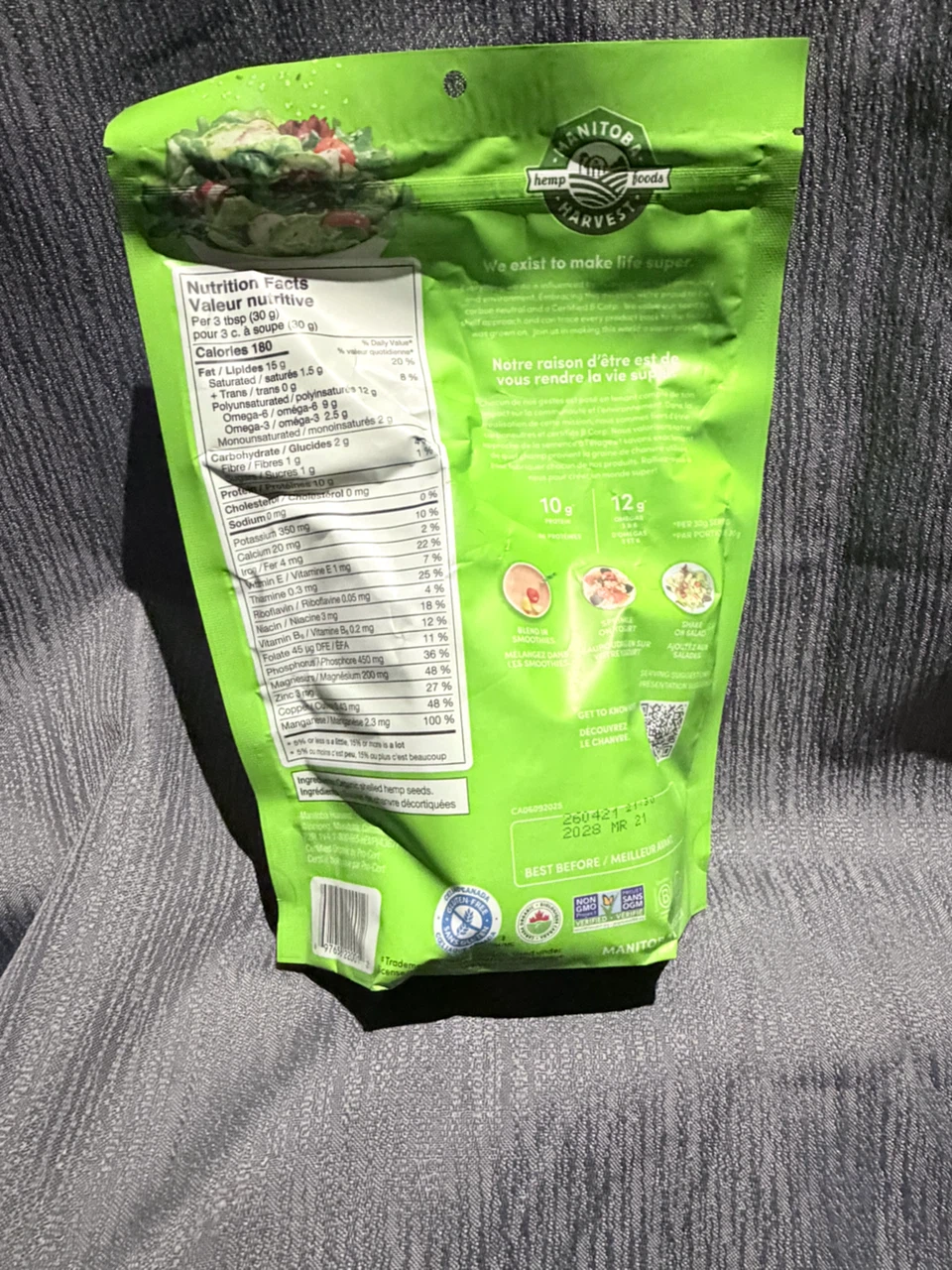 Manitoba Harvest Organic Hemp Hearts - photo 2