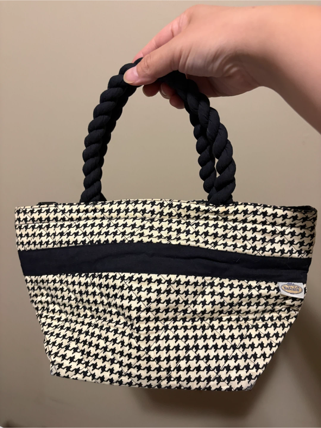 NaRaYa Houndstooth Tote Bag with Bow - photo 2