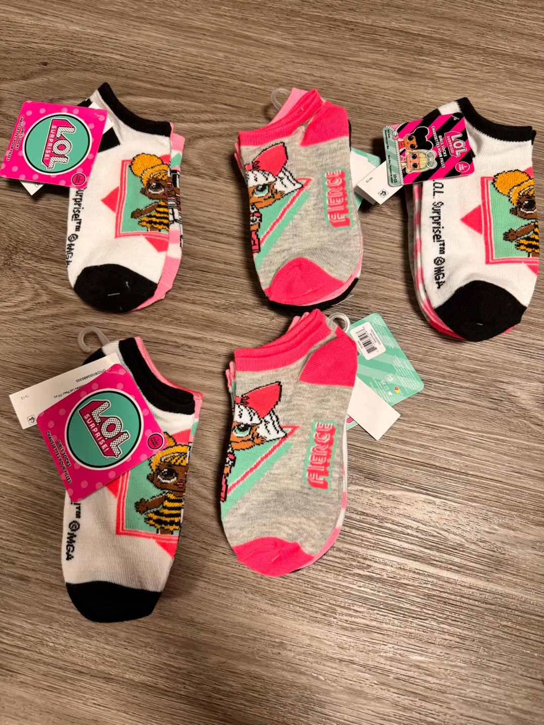 Girls socks 3 pairs per pk. $25 for all firm or $5 each