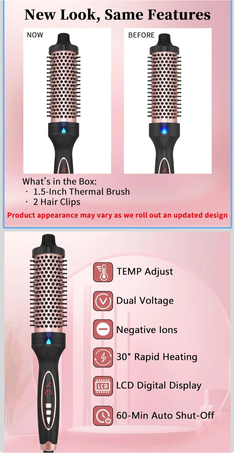 PHOEBE New Upgrade 1.5 Inch Thermal Brush - photo 2