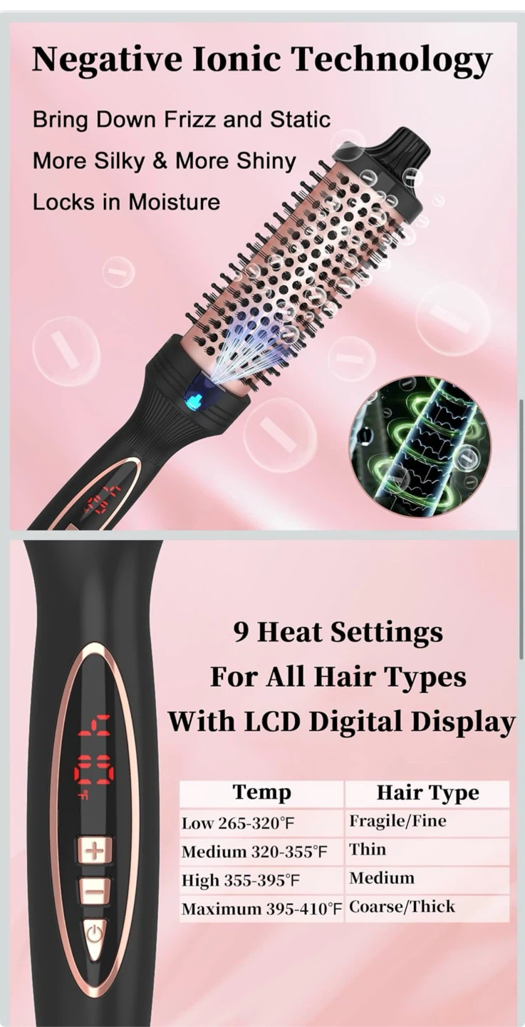 PHOEBE New Upgrade 1.5 Inch Thermal Brush - photo 3