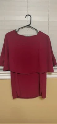 Suzy Shier Fuchsia Layered Blouse - photo 2