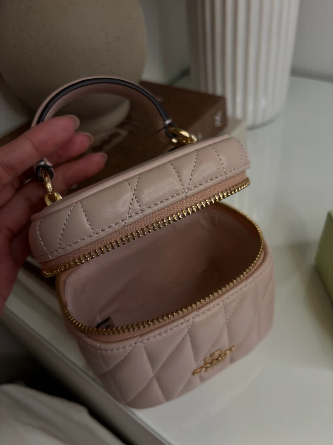 Coach Quilted Bag - pink - photo 2